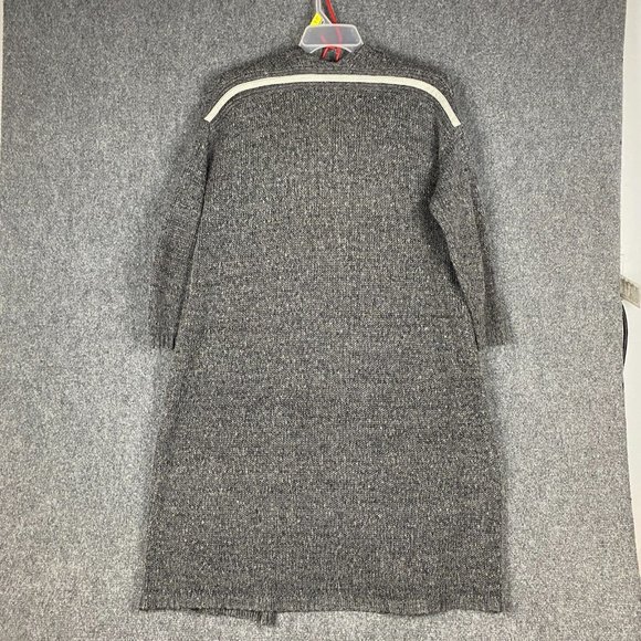 Foreign Exchange Cardigan Women's Medium Gray Sweater Knitted Acrylic - Picture 6 of 7